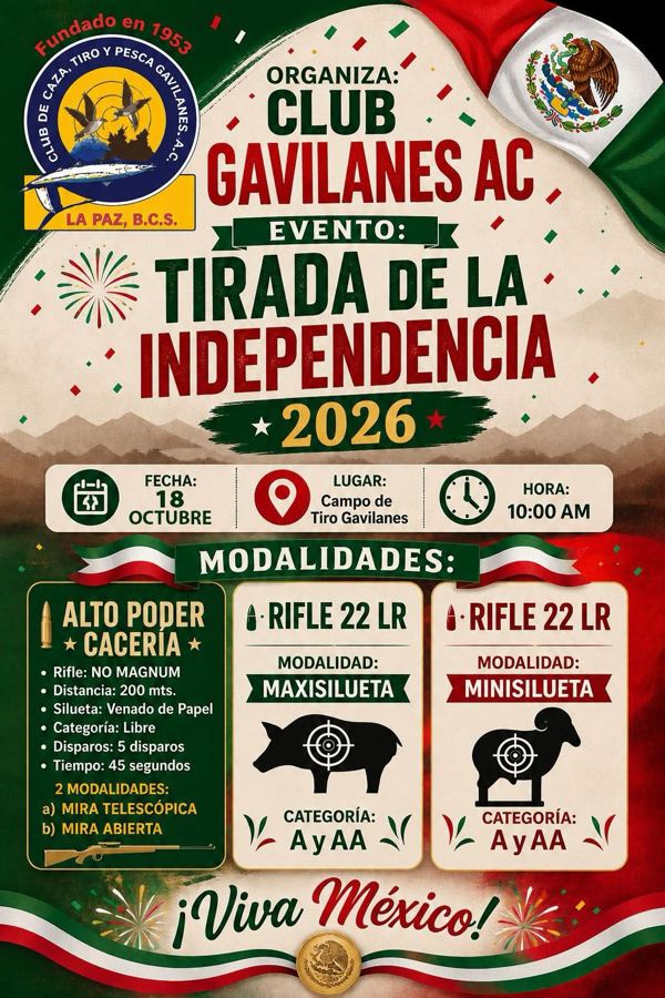 Cartel Tirada de la Independencia 2026